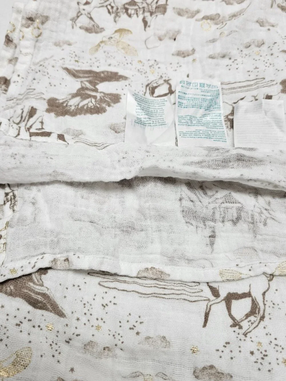 Harry Potter aden +anis Baby Swaddle Lovey Blanket Muslin Hogwarts Castle Hedwig
